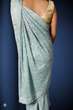 Mint Ethereal Opulent Elegance Saree