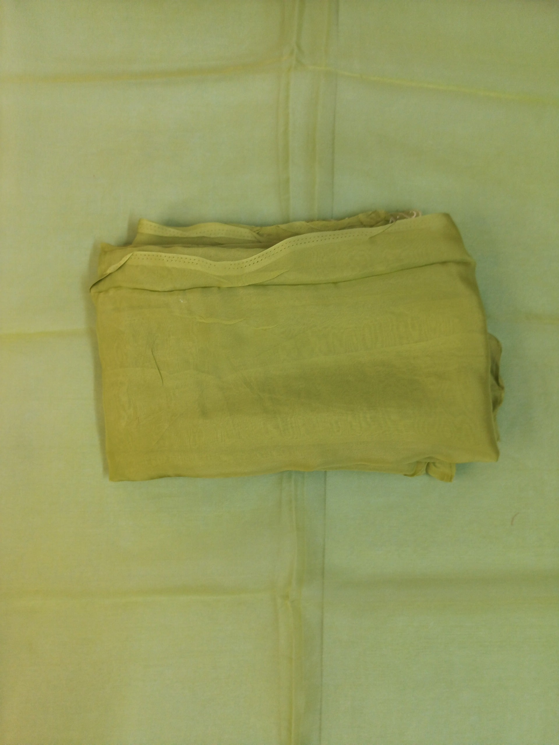 Lime Green Embroidered Suit with White Thread Work