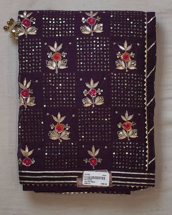 Regal Unstitched Suit with Vibrant Floral Embroidery",