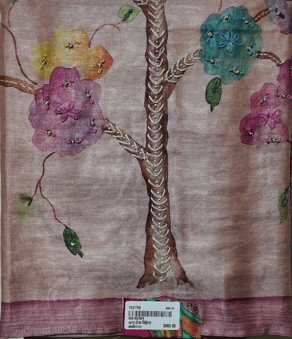 Blossom Dynamics: Artistic Unstitched Suit Canvas",