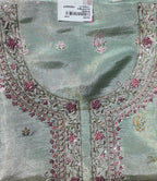 Ornate Blossom Unstitched Suit: Celestial Blush Elegance
