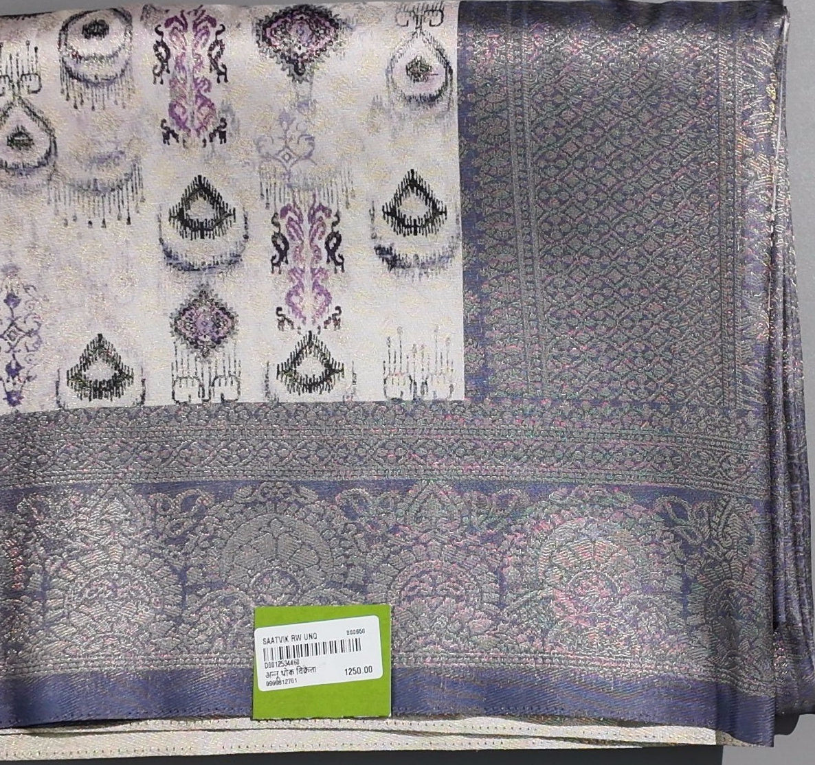 Regal Charm: Ethereal Lavender Festive Saree",