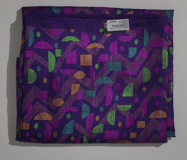 Vibrant Geometric Harmony: Festive Glam Saree",
