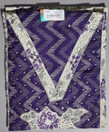 Vibrant Violet Unstitched Suit: Festive Radiance Collection",