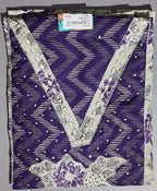 Vibrant Violet Unstitched Suit: Festive Radiance Collection