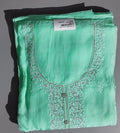 Exquisite Mint Green Unstitched Suit for Festive Elegance