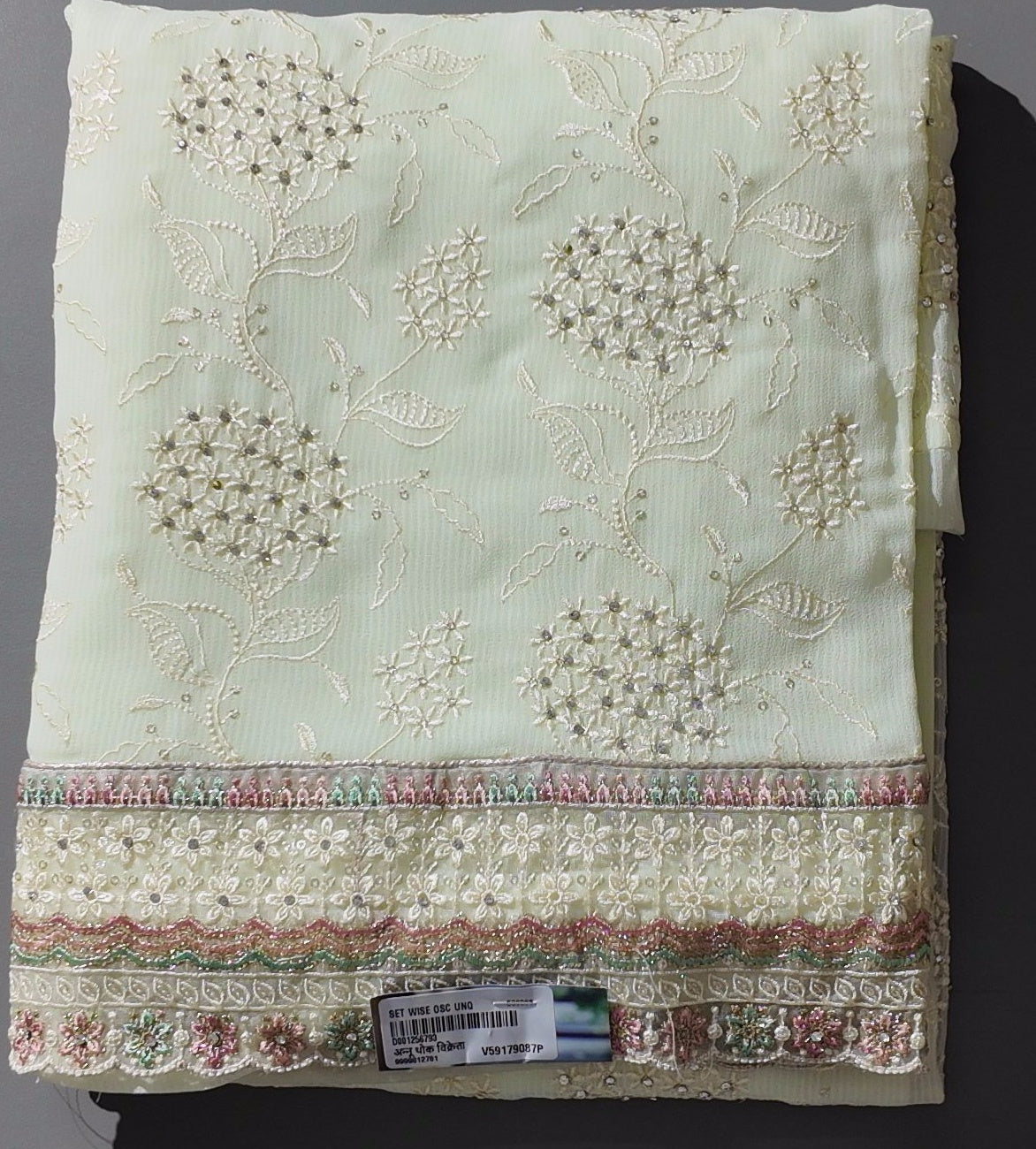 Blossoming Ivory Charm: Unstitched Suit for Every Occasion",