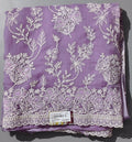 Lavender Blossom Unstitched Suit with Intricate Embroidery
