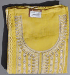Sunshine Glow: Unstitched Suit with Intricate Threadwork
