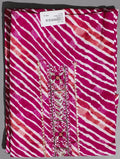 Vibrant Fuchsia Symphony: Unstitched Suit for Festive Flair",