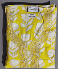 Lemon Blossom Unstitched Suit: Vibrant Floral Delight