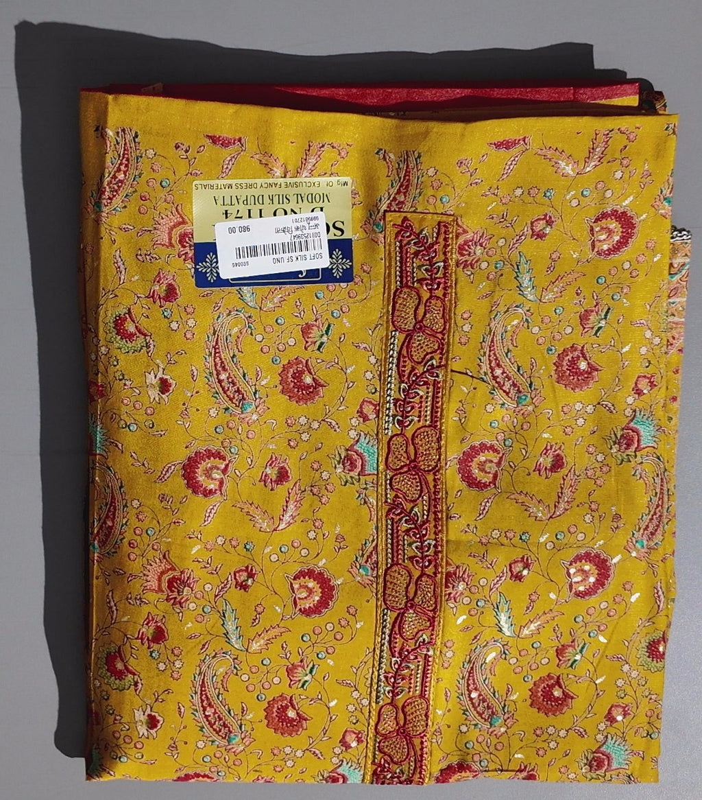 Sun-Kissed Yellow Unstitched Suit: A Canvas of Tradition",
