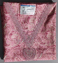 Charming Fuchsia Paisley Unstitched Suit for Festive Elegance",