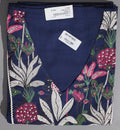 Botanical Bliss: Artisanal Unstitched Suit in Midnight Navy