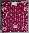 Rich Maroon Flora Tapestry Unstitched Suit Set
