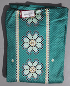 Turquoise Dream: Geometric Unstitched Suit Delight