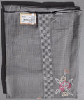 Charcoal Blossom: Artisanal Unstitched Suit Fabric