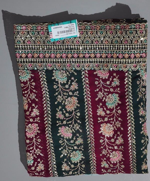Glamorous Festive Unstitched Suit with Intricate Embroidery",