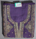 Regal Plum Embroidered Unstitched Suit with Floral Intricacies