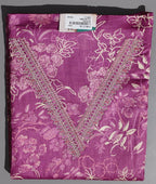 Floral Fuchsia Fantasy: Unstitched Suit Canvas