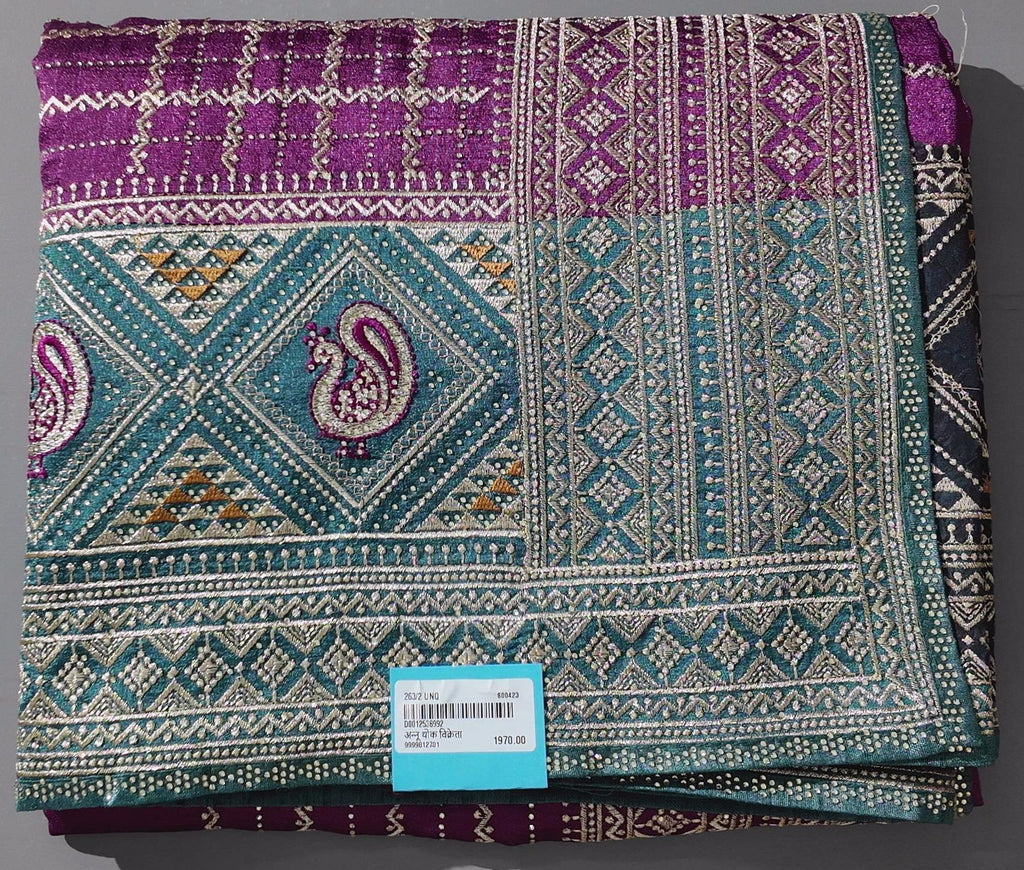 Regal Paisley and Diamond Motif Unstitched Suit - Festive Collection",