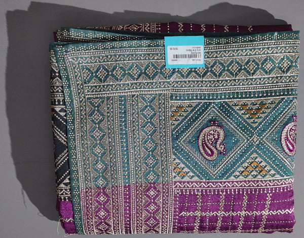Regal Paisley and Diamond Motif Unstitched Suit - Festive Collection",