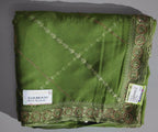 Lush Green Artistry: Handcrafted Unstitched Ensemble