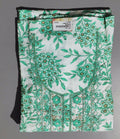 Floral Serenity Unstitched Suit: Effortless Grace in Green