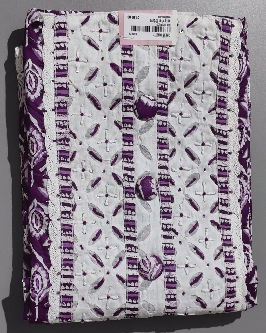 Purple Passion: Handcrafted Unstitched Suit Perfection