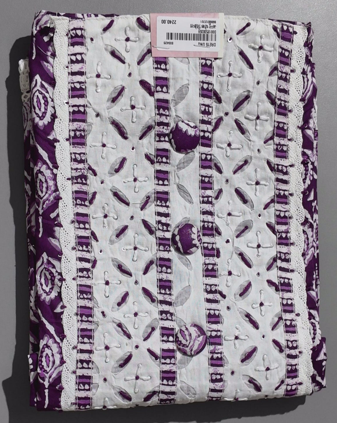 Purple Passion: Handcrafted Unstitched Suit Perfection