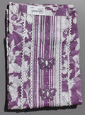 Vibrant Lavender Floral Unstitched Suit Set – Pure Comfort