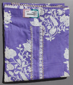 Lilac Blooms Unstitched Suit: Effortless Charm