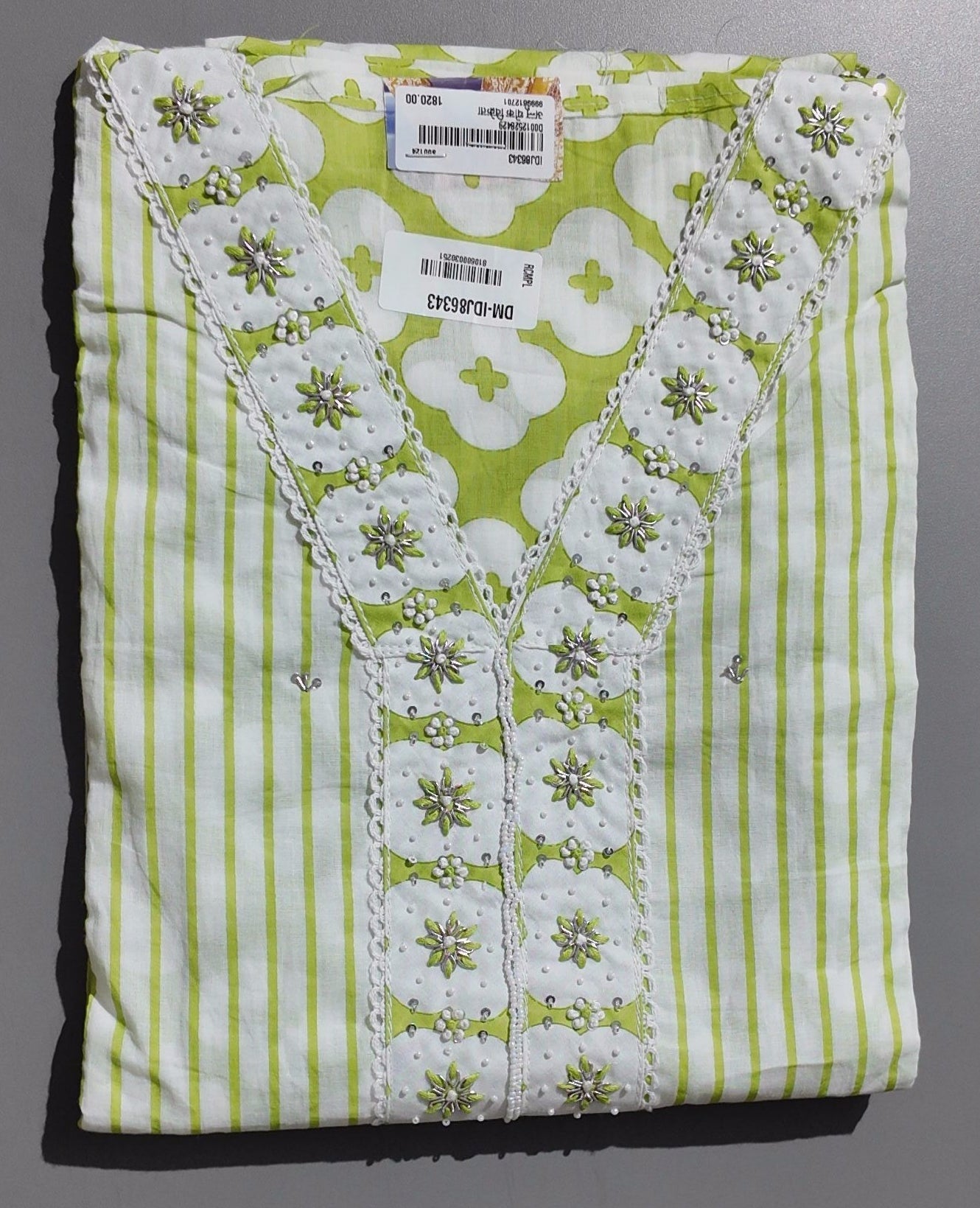 Lime Harmony: Comfort-Enhanced Unstitched Suit Set