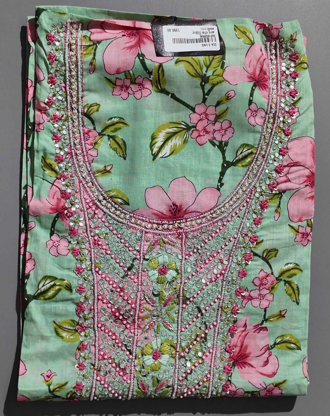 Floral Paradise Unstitched Suit - Refreshing Spring Greens
