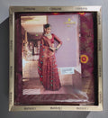 Opulent Maroon Silk Saree with Intricate Floral Motifs",