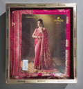 Opulent Pink Silk Saree with Intricate Zari Embroidery",