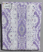 Lavender Dream: Intricate Lace Unstitched Suit