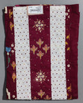 Regal Maroon & Ivory Unstitched Suit with Intricate Embroidery