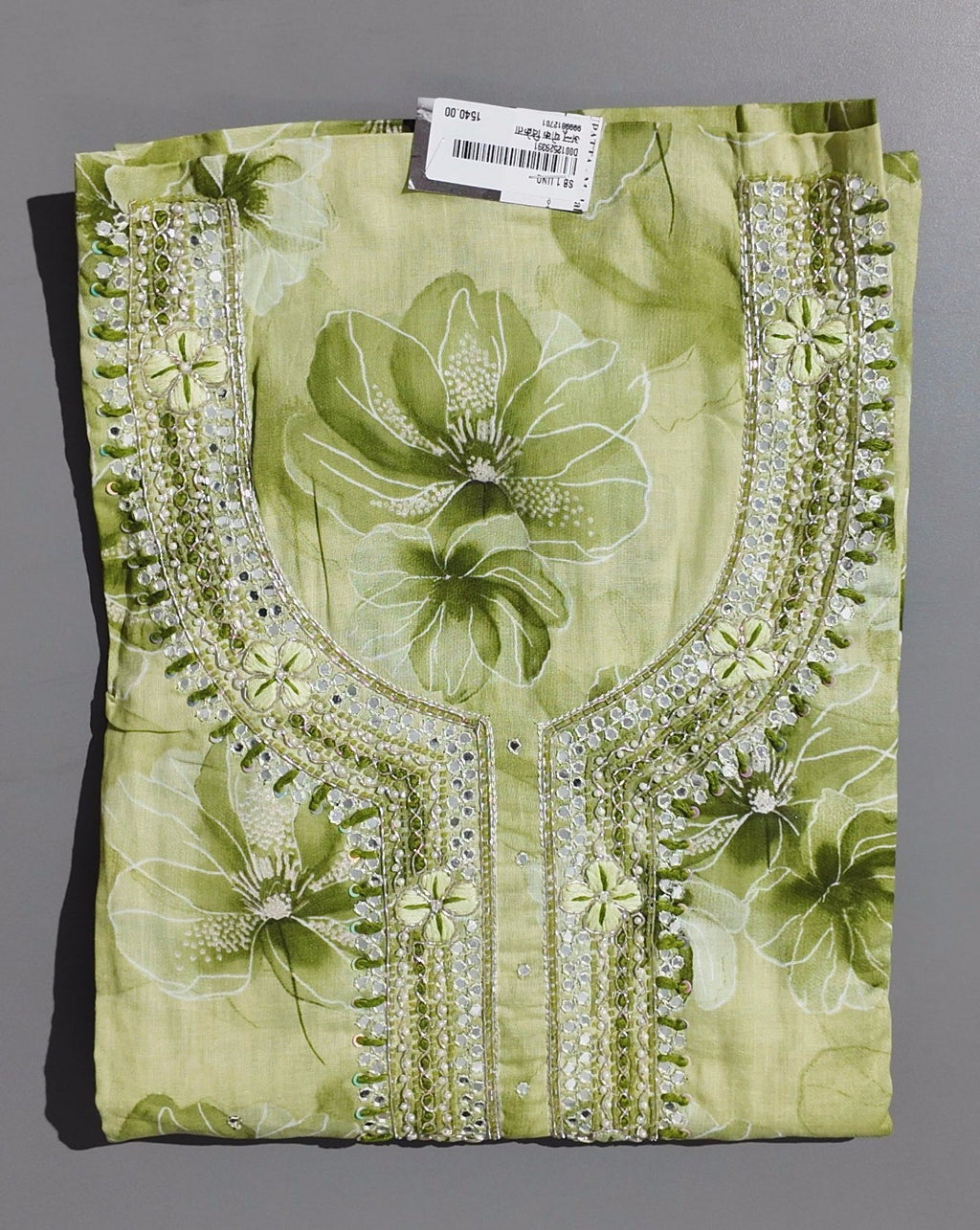 Serenity Bloom Unstitched Suit - Ethereal Green Canvas