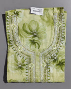 Serenity Bloom Unstitched Suit - Ethereal Green Canvas