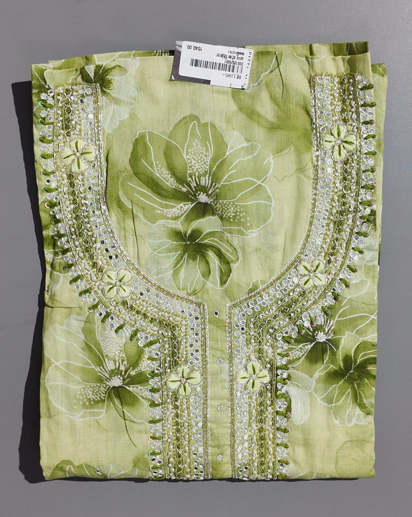 Serenity Bloom Unstitched Suit - Ethereal Green Canvas