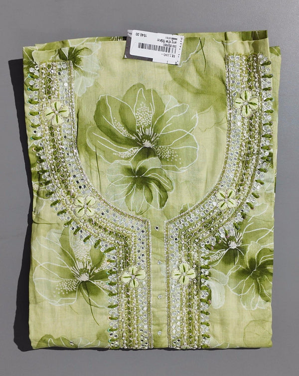 Serenity Bloom Unstitched Suit - Ethereal Green Canvas",