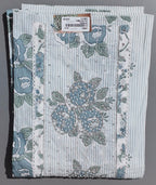 Blossom in Blue: Serene Floral Unstitched Suit