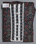Floral Entwined Unstitched Suit with Lace Details
