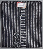 Midnight Stripes: Artisan Black & White Unstitched Suit
