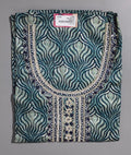 Luxe Teal Unstitched Suit: Embrace Elegance with Comfort