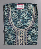 Luxe Teal Unstitched Suit: Embrace Elegance with Comfort