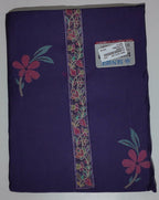 Exquisite Floral Magic Unstitched Suit - Deep Indigo Delight