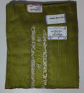 Olive Green Unstitched Suit with Intricate Embroidery