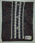 Midnight Blossom Unstitched Suit with Intricate Embroidery